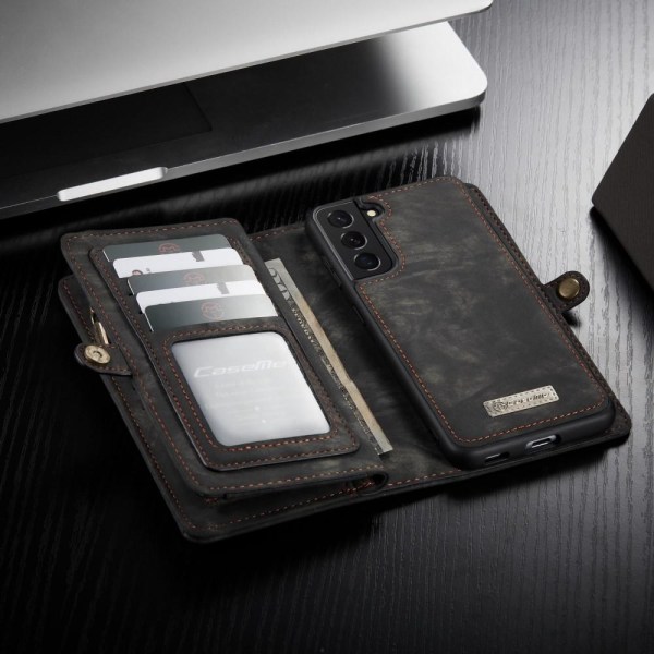 Samsung Galaxy S21+ (Plus) CASEME 2-i-1 aftagelig - grå/sort Black