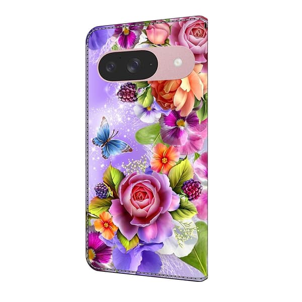 Til Google Pixel 10 Pro / 10 / 9 Pro / 9 Plånboksfodral Mønstertrykt PU-læder Flip Stativ Mobilcover Multicolor