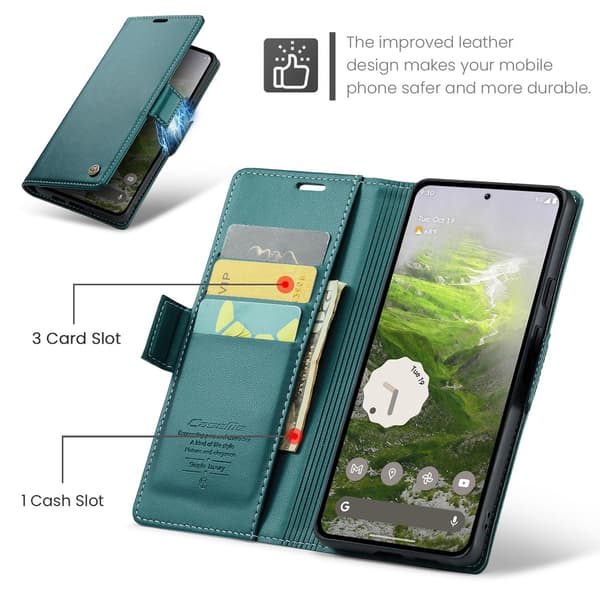 CASEME Google Pixel 10 Pro / 10 / 9 Pro / 9 Kotelo Teline Puhelinkotelo Green