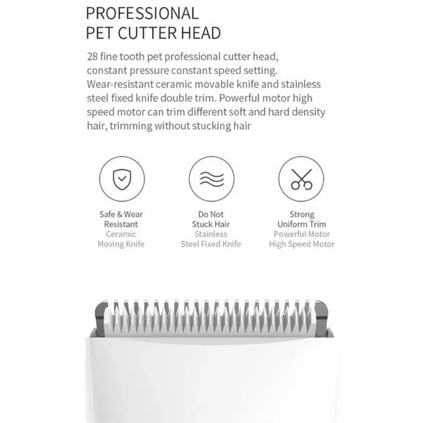 XIAOMI Pawbby Elektrisk Hårklipper for Kjæledyr Hund White