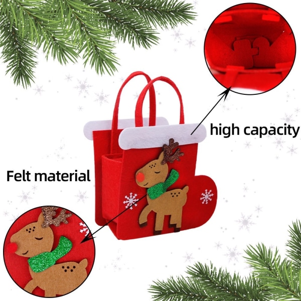 Christmas Sweets Cookies Bag Christmas Gift Bag - Gingerbread Brown