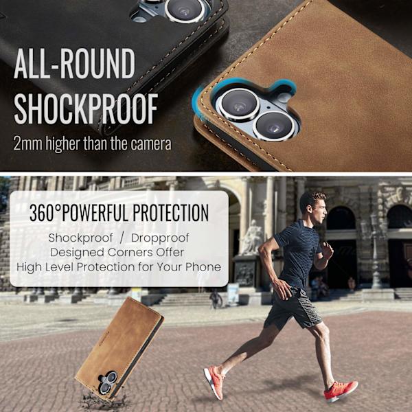 CASEME Lommebok-deksel Til iPhone 17 Brown