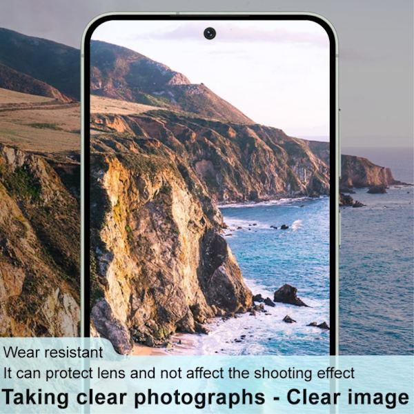 IMAK För Samsung Galaxy S24 FE kamera linsskydd härdat glas linsfilm Svart
