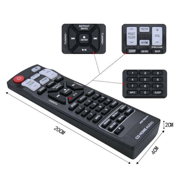 Fjernkontroll Erstatning AKB73655701 for LG hjemmekino forsterker Black