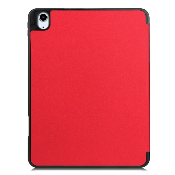 iPad Air 11 (2024) Kolminkertainen Teline Tabletin Suojakuori Kynäpidikkeellä Red