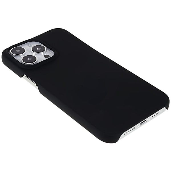 Rubberized Hard PC Case Protective Shell for iPhone 14 Pro - Black Black
