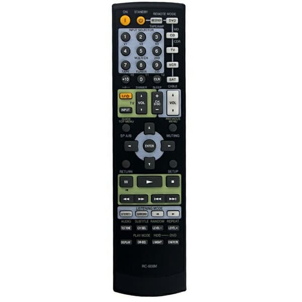 Fjernkontroll erstatning RC-608M for Onkyo forsterker Black