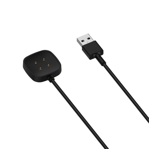 For Fitbit Versa 4 Smart Watch USB 1m Charging Cable Black