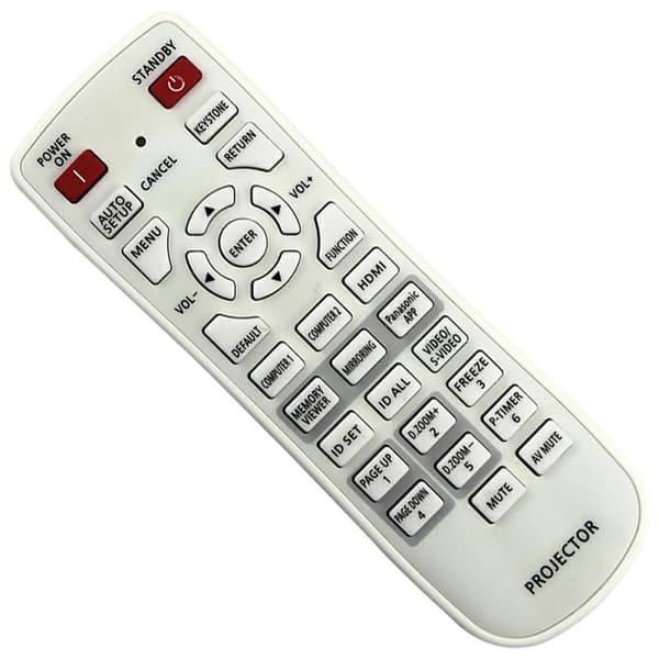 Ersättning Fjärrkontroll N2QAYA000100 för Panasonic Projektor Vit