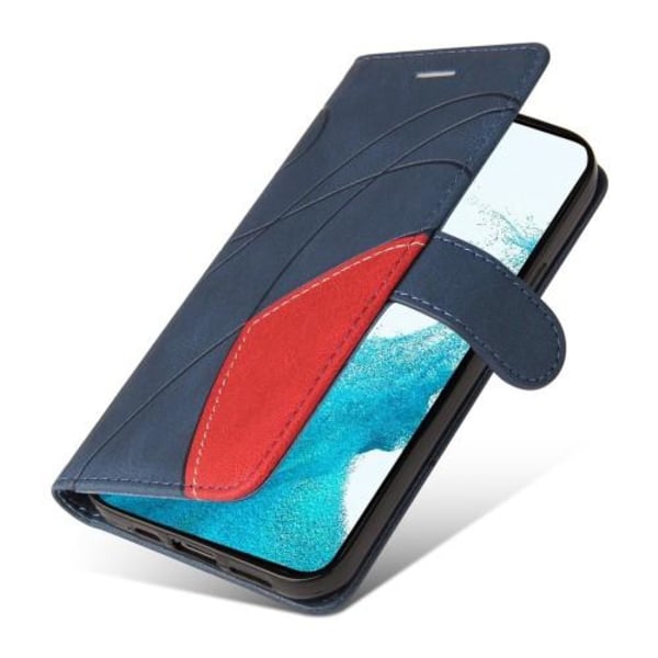 Til Samsung Galaxy S23+ (Plus) KT Series-1 Dobbeltfarve - Blå/Rød Blue