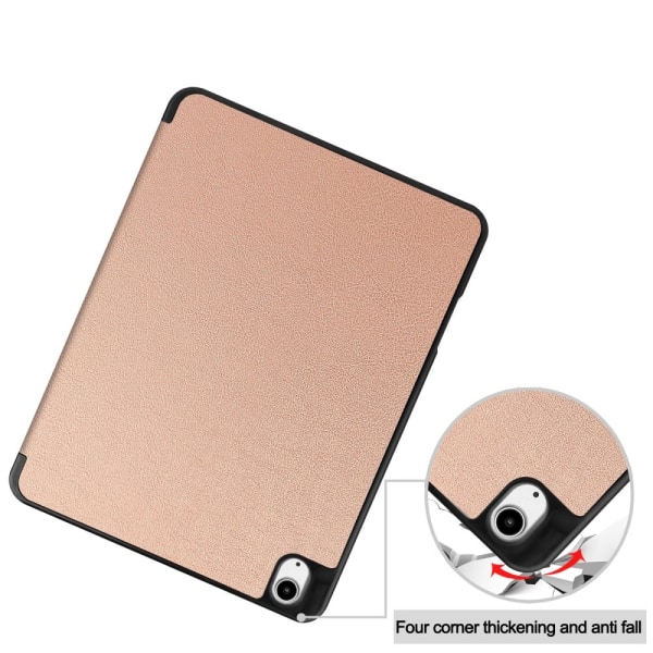 Till iPad Air 13 (2024) Slim fit tri-fold fodral Pennfack - RoseGold Pink gold