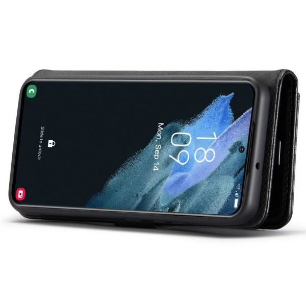 Samsung Galaxy S22+ 5G DG.MING Aftageligt 2-i-1 tegnebogsovertræ Black