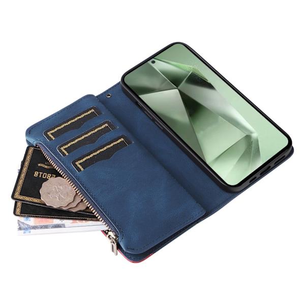 KT multifunktions-serie-5 til Samsung Galaxy S24 FE telefonetui Blue