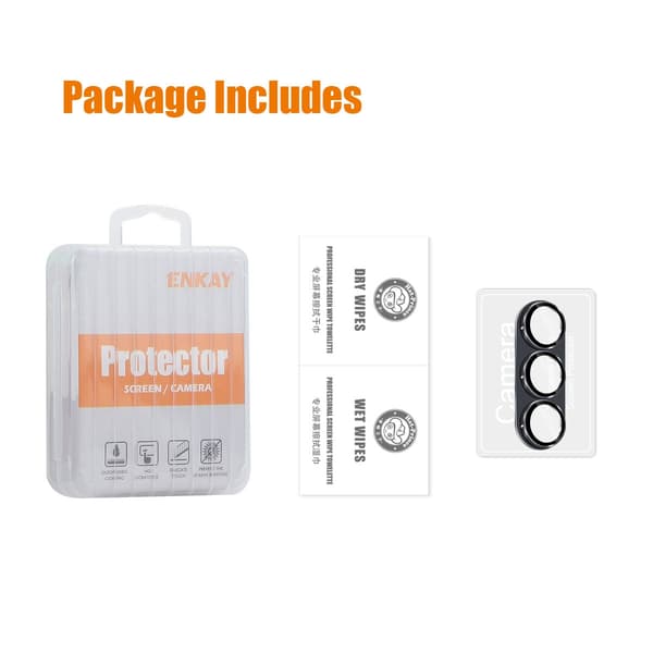 ENKAY HAT PRINCE kameralins-skydd till Samsung Galaxy S26+ Orange