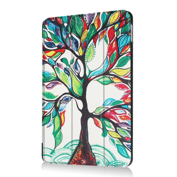 iPad 9.7" (2017 / 2018)  Slim fit tri-fold fodral - Colored Tree multifärg