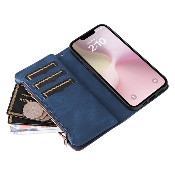 KS Plånboksfodral till iPhone 16e - Blå Blå