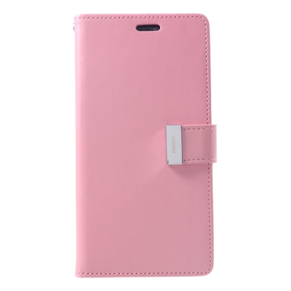 MERCURY CASE Rich Diary -lompakkokotelo iPhone XS Max - vaaleanpunainen Pink