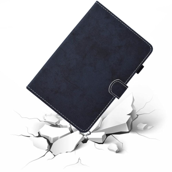 Til iPad 10.9 (2022) Tabletetui Dækstofstruktur - Mørkeblå Dark blue
