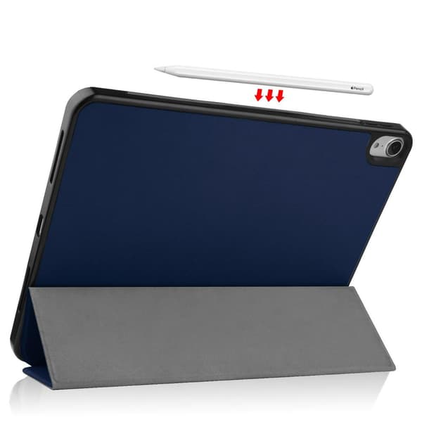 Apple iPad Air (2020) (2022) Slim fit tri - fold fodral - Mörk Blå Blå