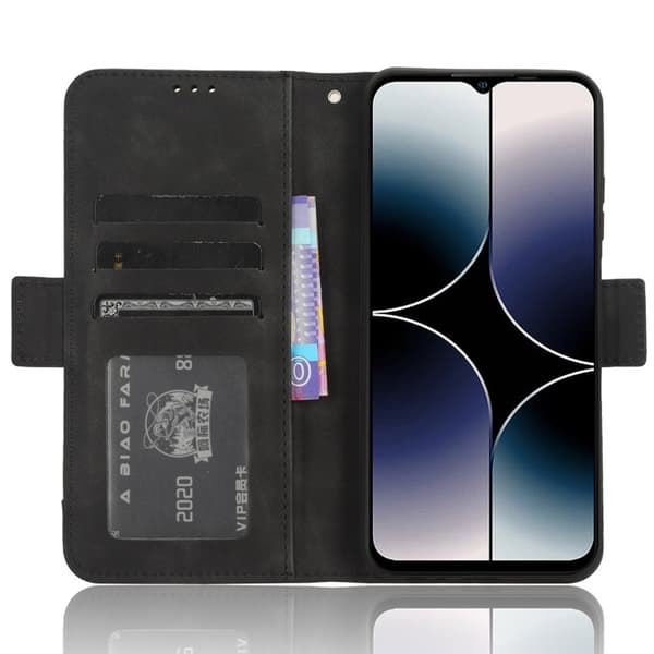 Til Ulefone Note 16 Pro Multiple Card Slots Pung etui Beskyttende Black
