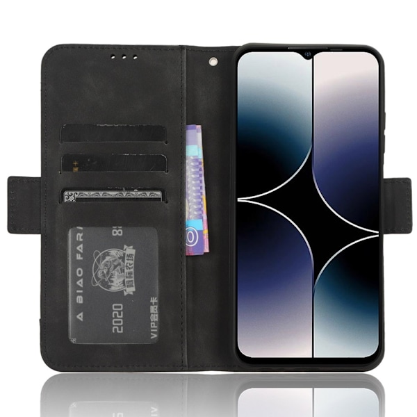 Ulefone Note 16 Pro useiden korttipaikkojen lompakkokotelon suoja Black