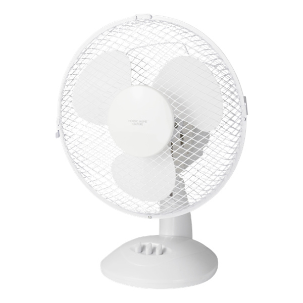 NORDIC HOME CULTURE Pöytätuuletin, 230 mm, kolme nopeutta 20 W White
