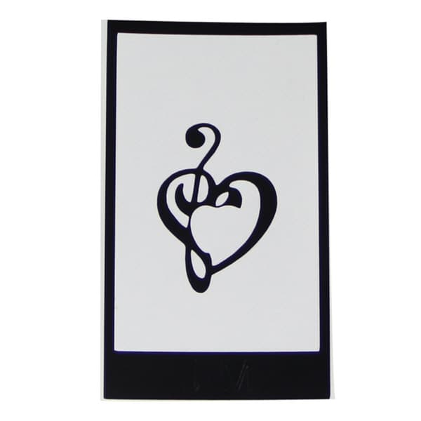 HAT PRINCE Stylish Chic PVC Decal Sticker - iPad - Heart Note