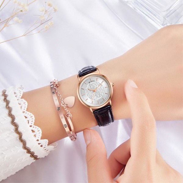 Armbandsur Analog Klassisk Klocka Armbandsklocka Svart