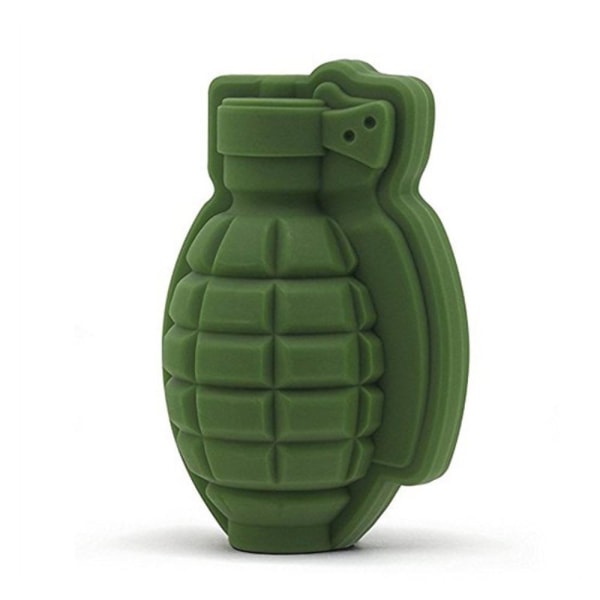 Ice Cube Maker -alustan muottimuotti Creative Grenade Handgranate Chocolate Green