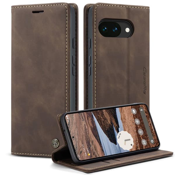 CASEME For Google Pixel 10A Etui med Stativ Dark brown