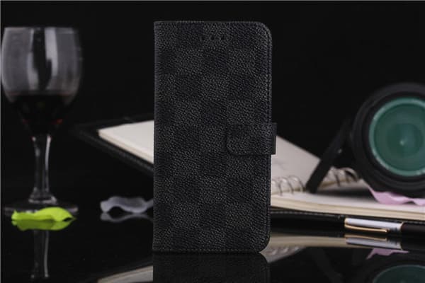 Iphone 8/7 Plus Lommebok - cover Rutete Grå/Svart Black