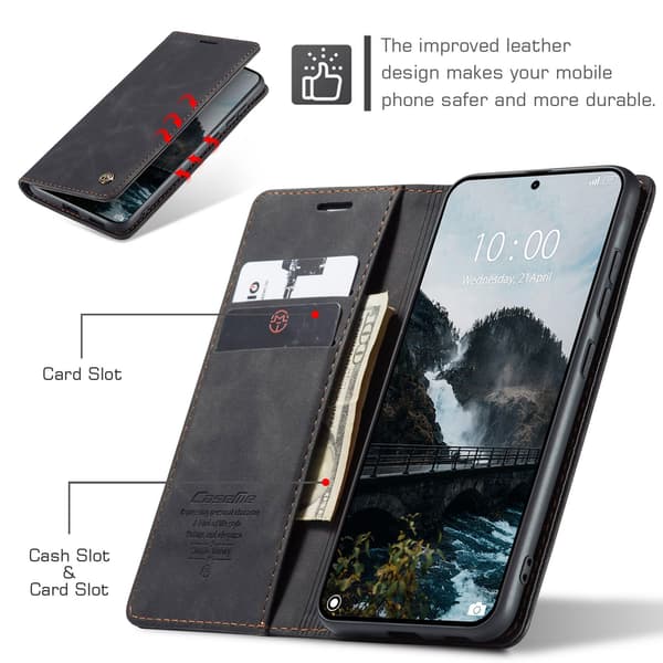 CASEME Til Xiaomi 17T Lommebokdeksel Black