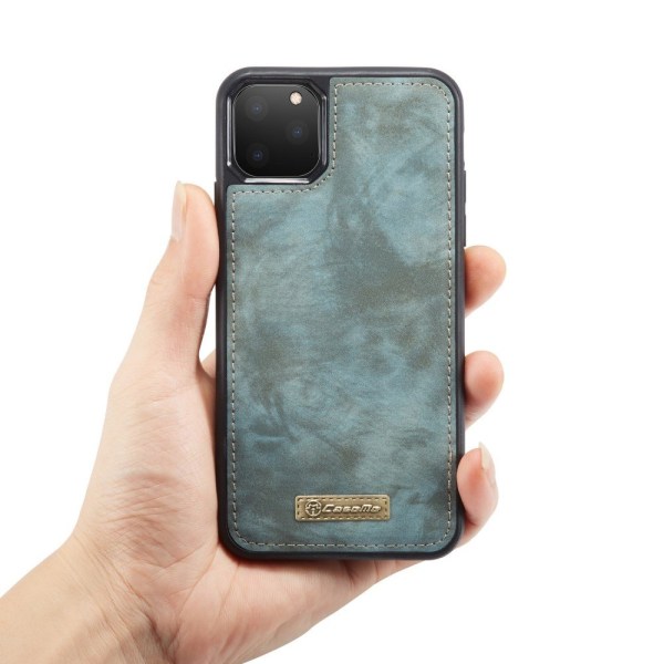 iPhone 11 Pro CASEME Split Nahkainen Lompakko Irrotettava Puhelinkotelo Sininen Blue