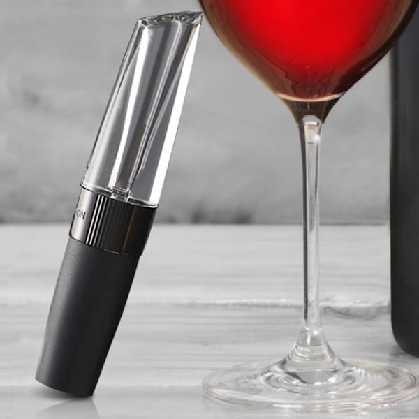 Snabbluftande Vin Häll Karaff Fast Aerating Wine Pourer Decanter Svart
