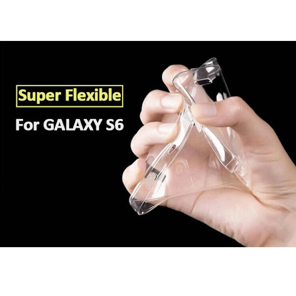 Samsung Galaxy S6 SM-G920F Slimmat TPU skal TRANSPARANT Transparent