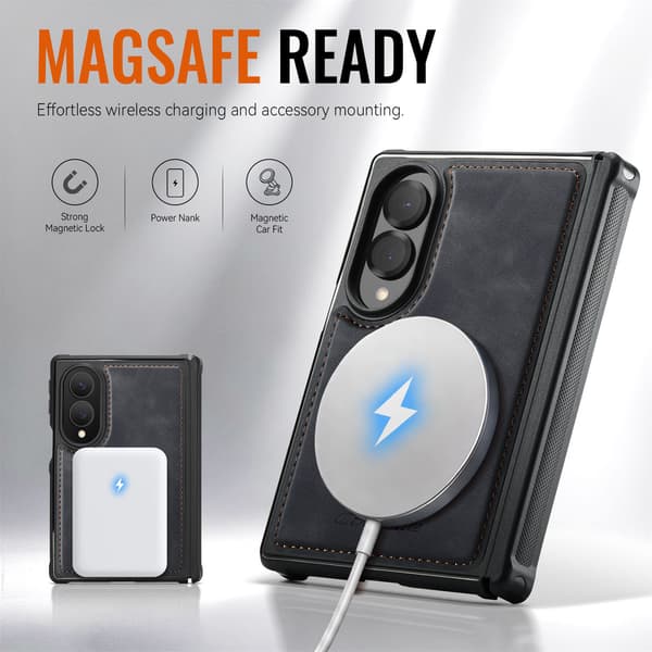 CASEME Magnetisk telefoncover til Samsung Galaxy Z Fold8 Black