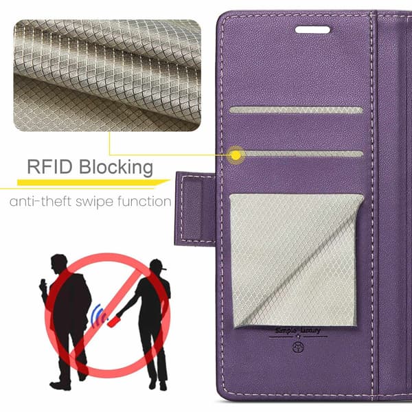 Till Samsung Galaxy A37 5G CASEME Plånboksfodral Lila
