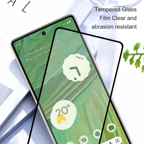 AMORUS till Pixel 9 / 9 Pro Härdat glas skärmskydd 2-Pack Transparent