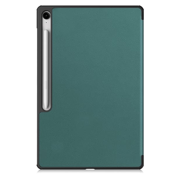Trifoldet stativ Smart Taske til Samsung Galaxy Tab S10 FE+ Green