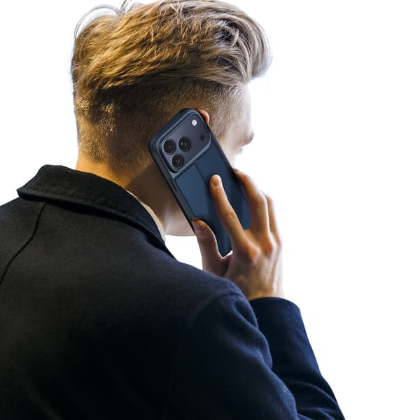 DUX DUCIS Puhelinkotelo jalustalla iPhone 18 Pro / 17 Pro puhelimelle Blue