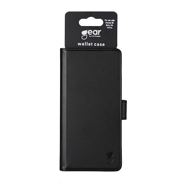 GEAR Lommebok - cover Sort til Xiaomi Mi Note 10/Note 10 Pro Black
