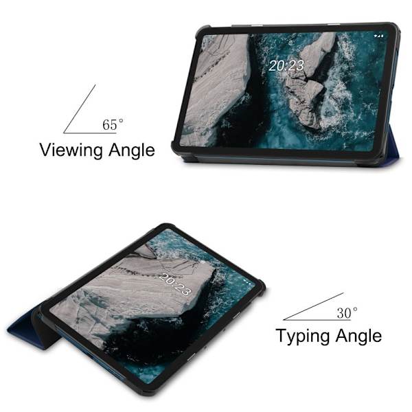 Tablettstativ Slank Passform Deksel For Nokia T20 - Mørk Blå Dark blue