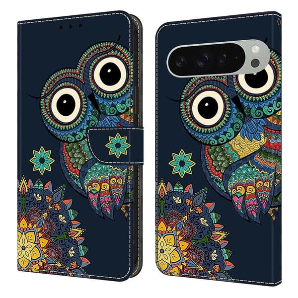 För Google Pixel 10 Pro XL Plånboksfodral Mönstertryckt PU-läder Flip Stativ Mobilfodral multifärg