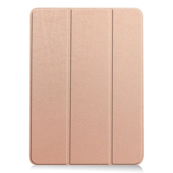 Til iPad Air 13 (2024) Etui Tre-fold Stativ Tablet Cover - RoseGold Pink gold