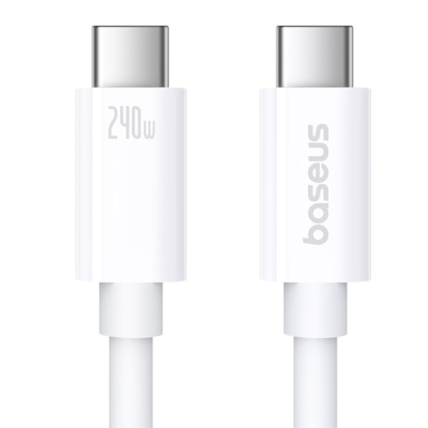 BASEUS Superior 1M Hurtig Ladingskabel 240W USB-C til USB-C White