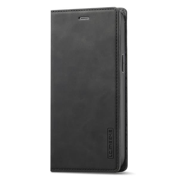 LC.IMEEKE Magnetisk telefontaske til iPhone 15 Plus Stand Wallet Cover Black