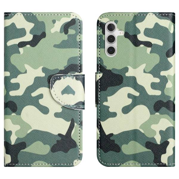 Samsung Galaxy A15 Lompakkotelineen kotelo Kuviollinen puhelimen kansi Multicolor