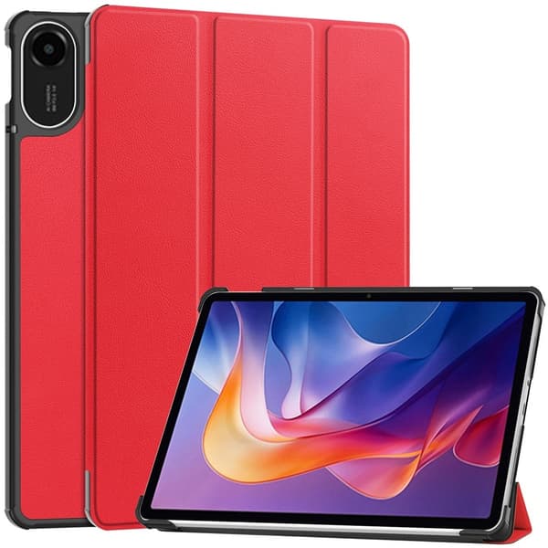 För Xiaomi Redmi Pad 2 Fodral Stöttåligt Ställbart Tabletfodral Röd
