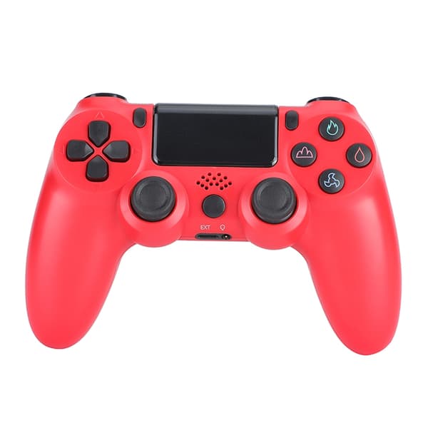 Trådlös spelkontroll för Sony PS4 Bluetooth Gamepad med Vibration - Röd Röd
