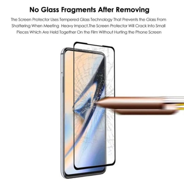 OnePlus Nord N100 täyden peiton karkaistun lasin näytön suojakal Transparent